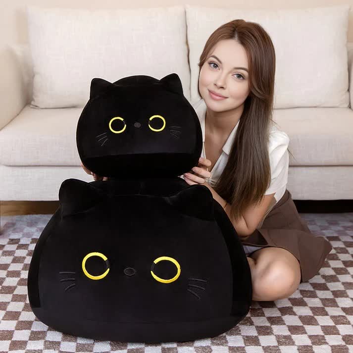 Adorable Cat Plush Cushion Toy