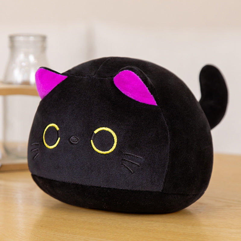 Adorable Cat Plush Cushion Purple Ears / 15Cm Toy