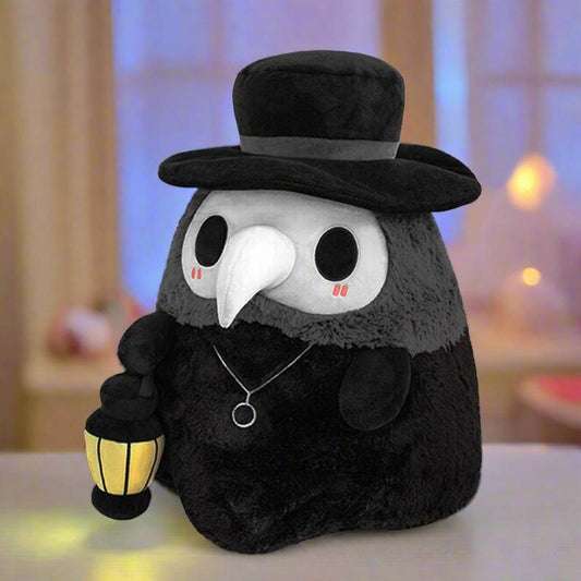 Luminous Plaque Doctor Plushie Black Plush Toy