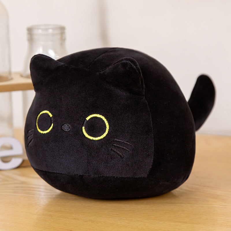 Adorable Cat Plush Cushion All Black / 15Cm Toy