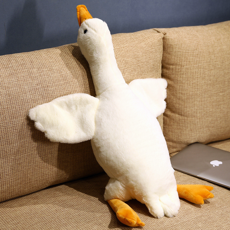 Tender Goose Sleeping Pillow White / 50Cm Plush Toy