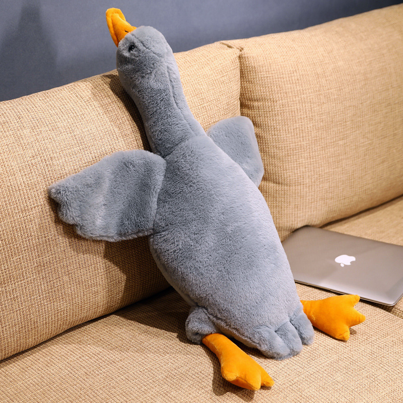 Tender Goose Sleeping Pillow Grey / 50Cm Plush Toy