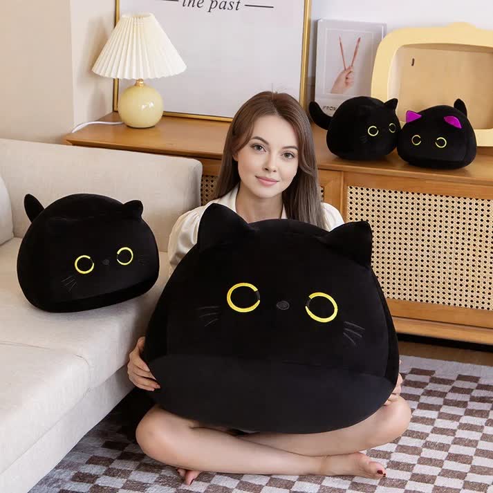 Adorable Cat Plush Cushion Toy