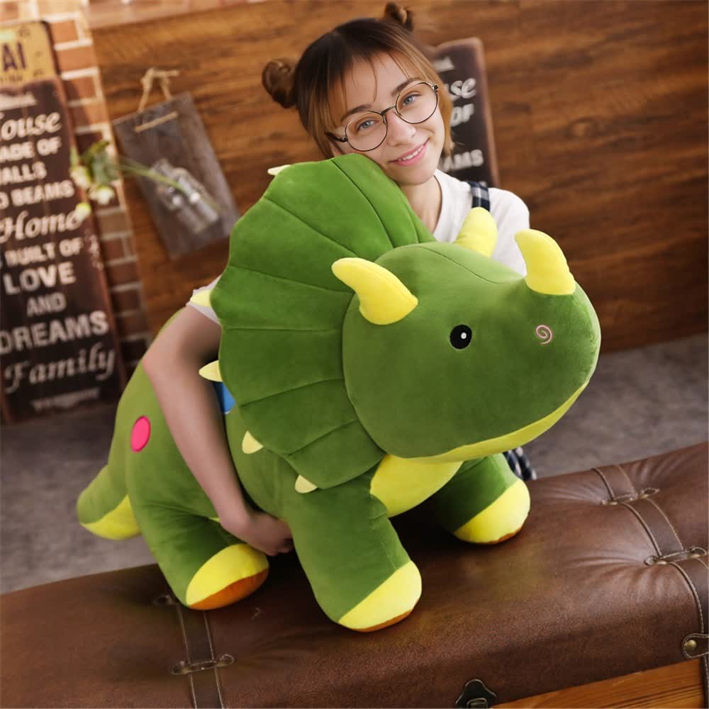 Green Triceratops Plushie Plush Toy